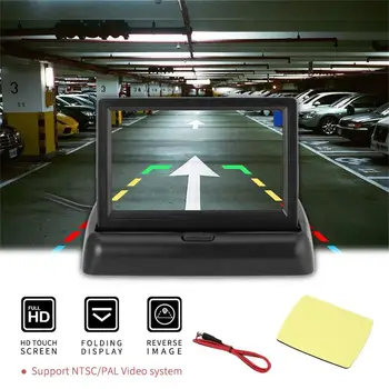 

4.3" Folding Monitor Display + Waterproof Wide Angle HD Rear View Backup Camera Universal Car Reversing Assistance Kit Hot