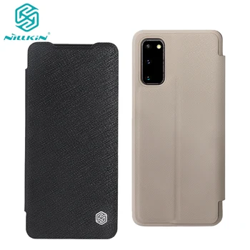 

For Samsung S20 Plus Case Nillkin Ming PU Leather Flip Case for Samsung S20 Ultra with Slots Invisable Bracket Stand Function