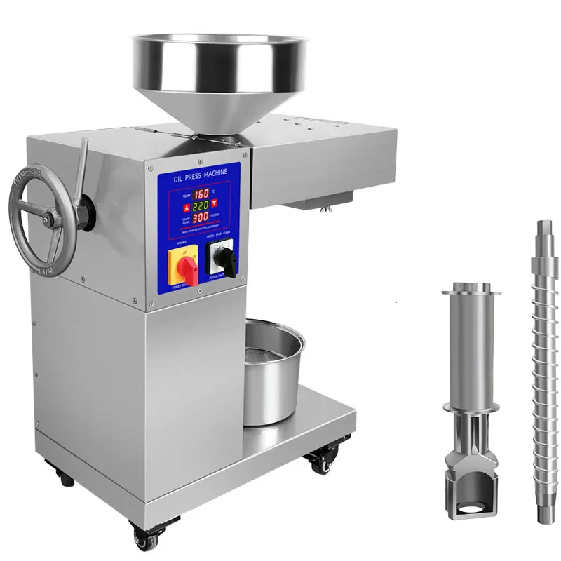 

Пресс для масла из нержавеющей стали, устройство для извлечения льняного и оливкового масла, 220 В, 110 В, 2200 Вт