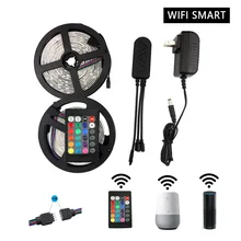 Светодиодный светильник s 32, 8 футов/10 м SMD5050 WiFi, умный, меняющий цвет, RGB светильник, пульт дистанционного управления, работает с Alexa Google Home для украшения