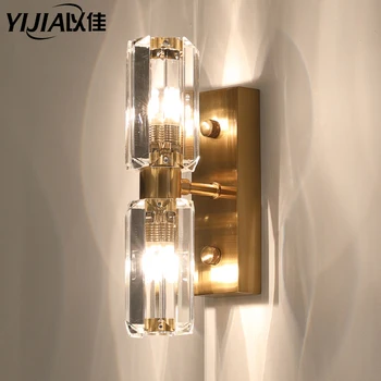 

Modern Crystal Wall Lamp Simple And Creative Wall Light For Living Room Bathroom Home Indoor Lighting Decoration lamp