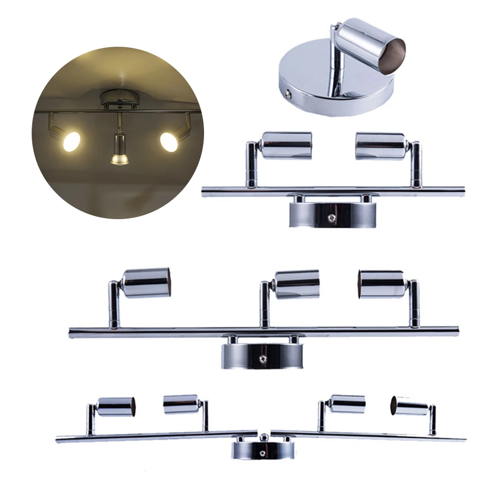 

Rotatable Gu10 LED Ceiling Track Light Angle Adjustable Showcase Lamp Cabinet Track Lighting 1 Head/2 Heads/3 Heads/4 Heads