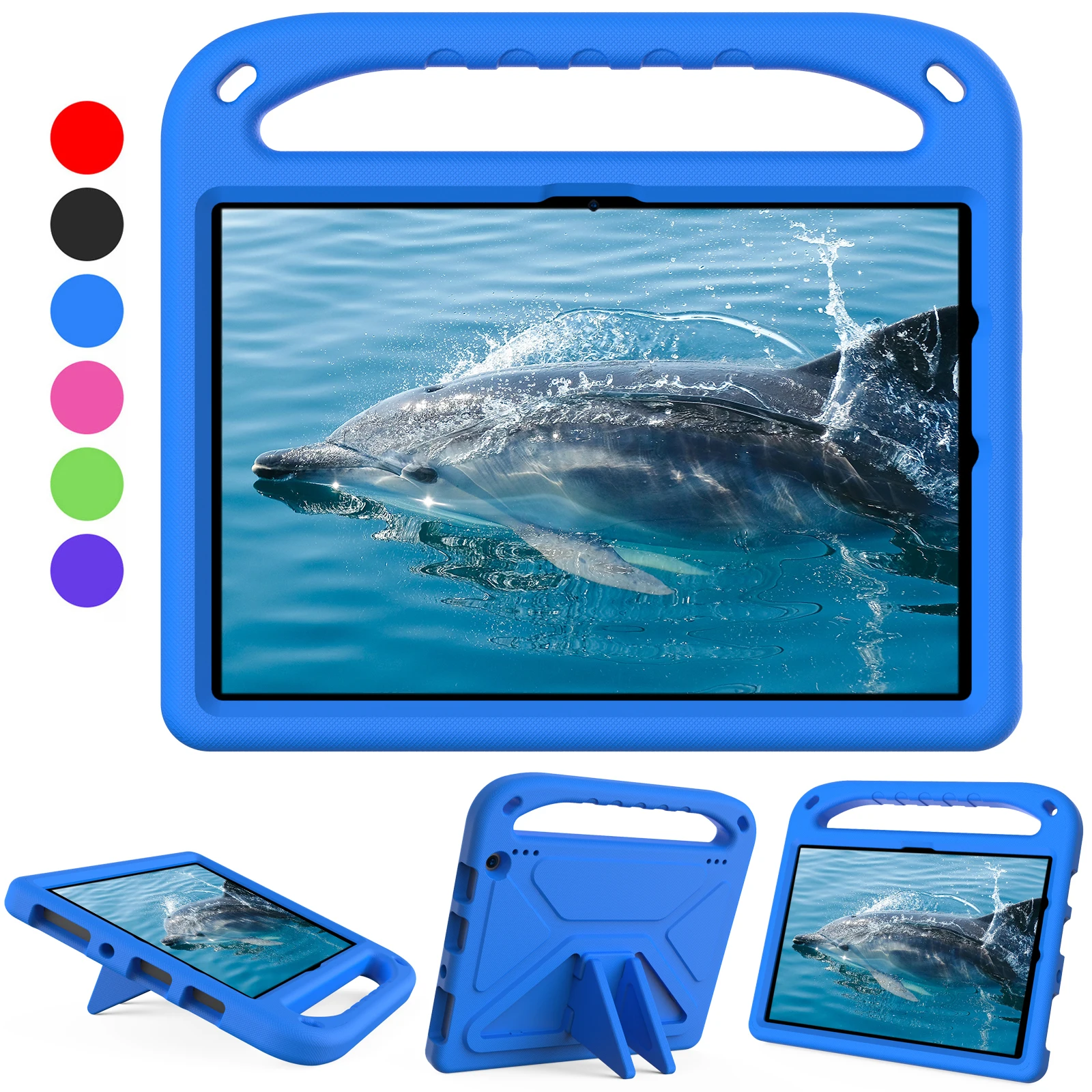 Case for Fire HD 10 Kids EVA Soft Tablet Stand Cover for Fire HD 10 Plus 10.1"