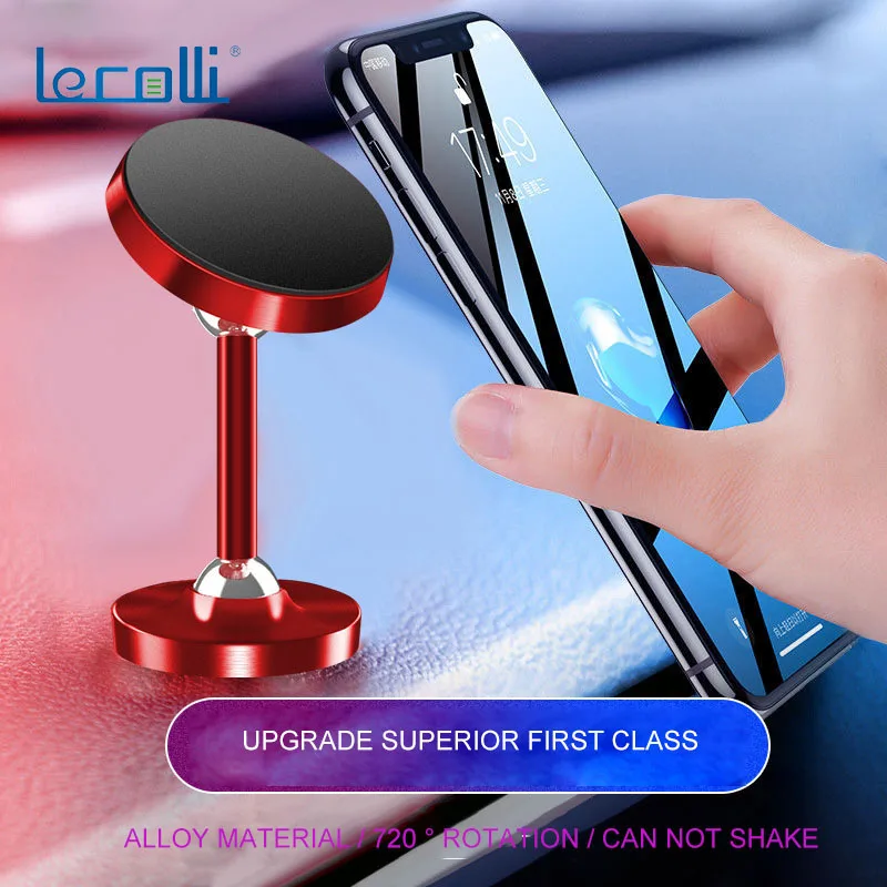 Mobile Phone Bracket New Double Ball Metal Magnetic Car Phone Support Car Car Dashboard High Lazy Mobile Phone Bracket