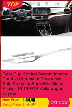 Car Cup Window Door Interior Promote Automobile Chromium Modified Decoration Covers Parts Mouldings 18 19 FOR Volkswagen Tayron