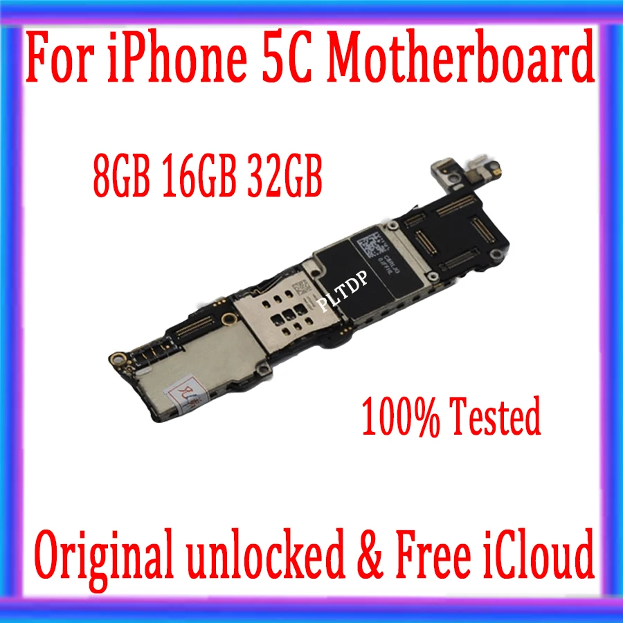 Материнская плата для iphone 5C 8 ГБ 16 32 100% оригинал разблокированная с полным