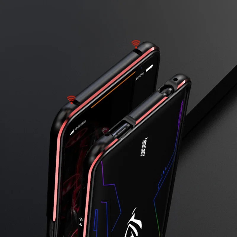 OMEVE для Asus Rog 2 чехол для телефона двойной цвет Алюминиевый металлический каркас защитный чехол для Rog PhoneII ZS660KL бампер чехол