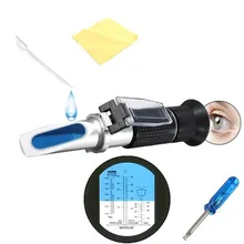 Ручной рефрактометр гликоля автомобиля 1,10-1.40sg антифриз батарея кислотный двигатель охлаждающей жидкости тестер инструмент авто оптические инструменты