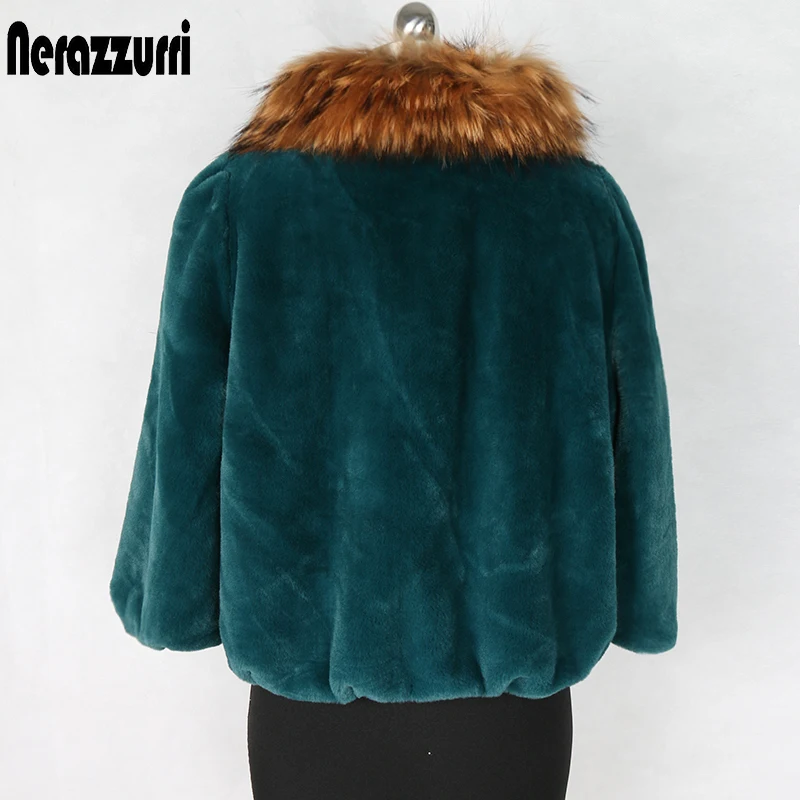 Natural Raccoon Fur Detachable Collar Scarf for Women