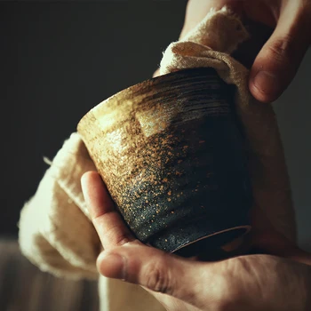 

Japanese Style Teacup Water Cup Stoneware Ceramic Hand-painted Kungfu Teacup Cuisine Drinkware