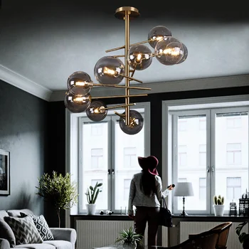 

Nordic Luxury Glass Pendant Lights Lamp LED Pendant Lighting Living Room Dining Room Bedroom Kitchen Loft Decor Hanging Lamp