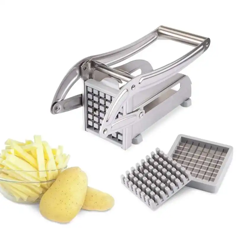 Manual French Fries Cutter Potato Slicing Machine Meat Slicer Home Kitchen Tools Stainless Steel Sliecer | Дом и сад