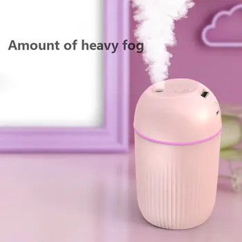 

ELOOLE Air Humidifier 420ml Essential Oil Diffuser Spray Ultrasonic Cool Mist Maker Aroma with LED Lamp Humidificador for Home