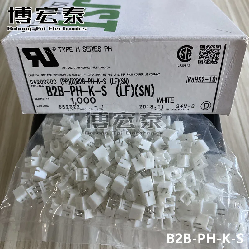 Origianl Jst B2b-ph-k-s B2b-ph-k-s(lf)(sn) Conn Header Vert 2pos 2mm ...