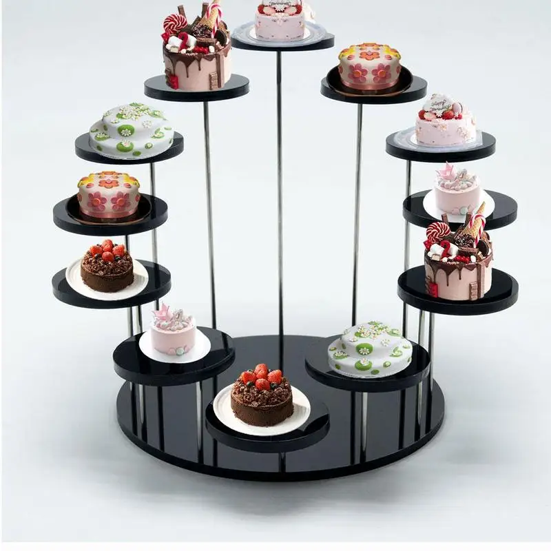 Fashion Multi layer Cake Display Stand Round Acrylic Dessert Display Stand Kitchen Baking Tools