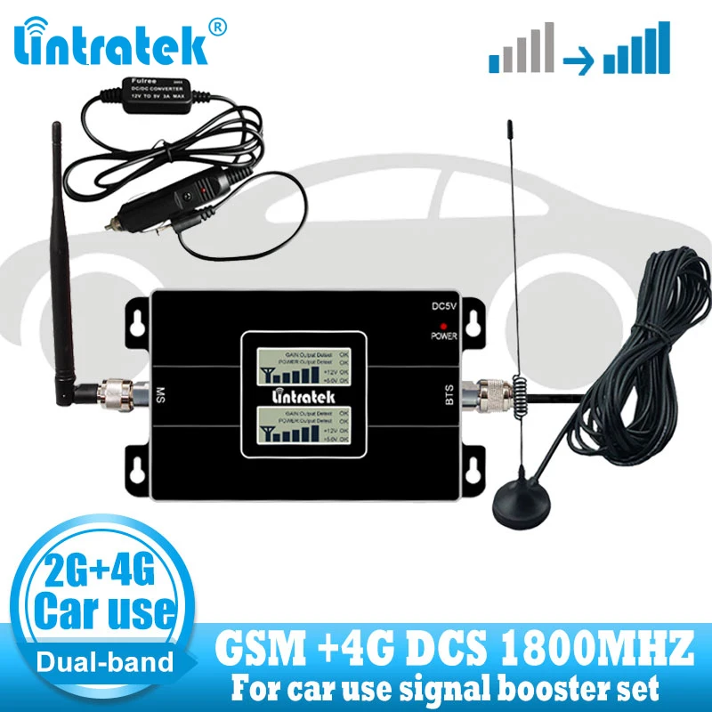 Car Use Cellular Repetidor GSM 900 LTE 1800 2G 4G