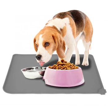 

Waterproof Dog Food Mat for Dog Silicone Easy Washing Pet Food Pad Dog Feeding Placemat for All Dishes Bowls Pet Supplies