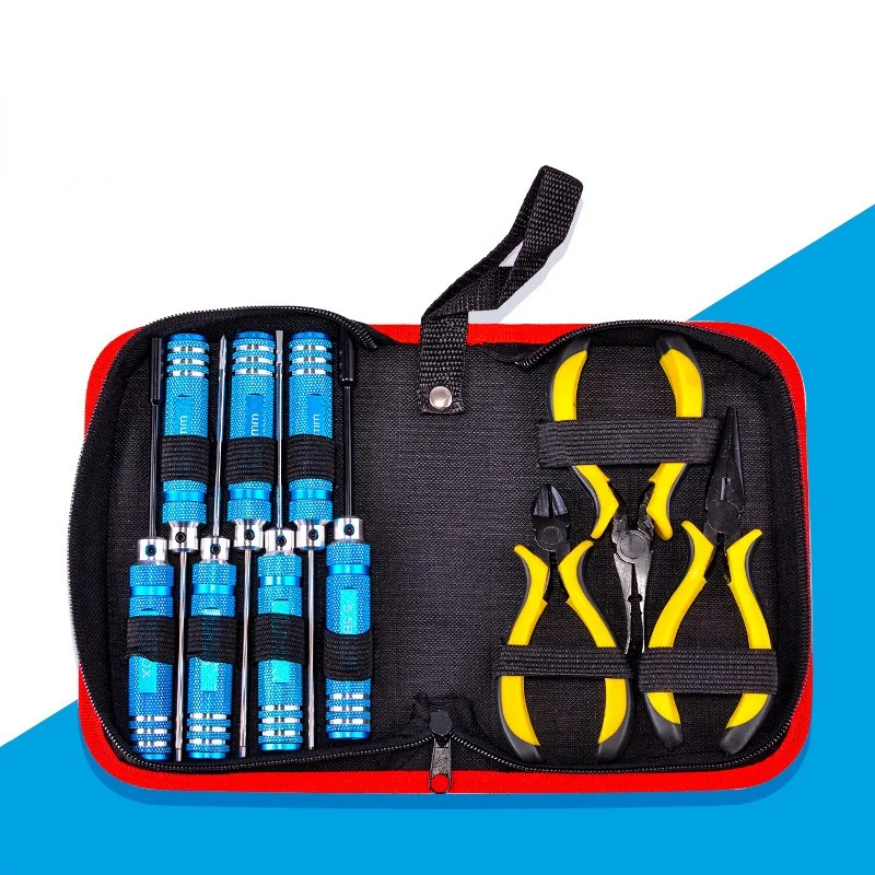 10In1ToolKitScrewdriverPliersHexHandRepairwithBoxRCDIYfor
