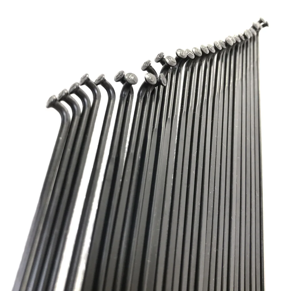 Bicycle Parts Bike Accessories Bicycle Spokes 12pcs/lot Pillar 1423 PSR spokes J-hook J-type J-bend Gauge 14G 2.0 J-curve Flat Bladed Aero 168mm-302mm MTB road bike