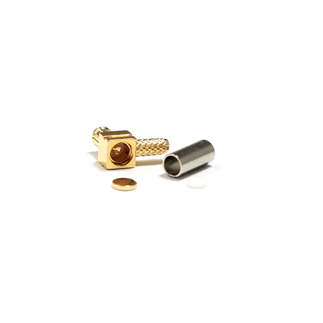 1pc  New RF MCX  Male Plug Connector Crimp For RG316 RG174 Cable Right Angle Goldplated  Wholesale Wire Terminal 15ft rg316 pl259 male to so239 right angle tm 471a ft 1807 ic 2820 car radio antenna cable