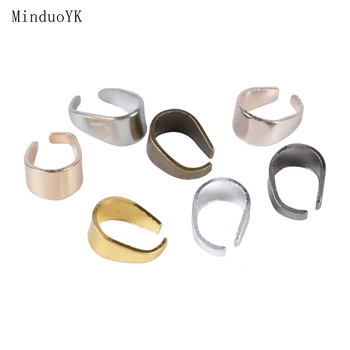 

50 Pcs/Lot Necklace Pendant Clips Pinch Bail Clasps Jewelry Findings Bracelet Charms Hooks Connector DIY Jewelry Making Supplies