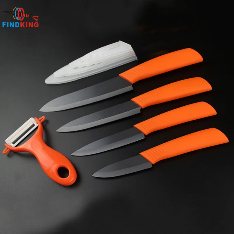 

Quality Ceramic knives sets Gifts Zirconia black blade colorful handle 3" 4" 5" 6" inch Peeler covers ceramic knife set kitchen