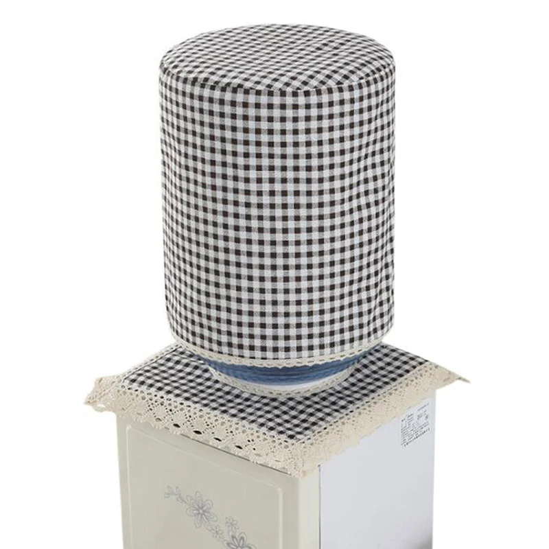 2 PCS/Set Water Dispenser Covers Drinking Fountain Machine Dust Cotton Linen Jacket Protector Dustproof Buket Cloth Protection