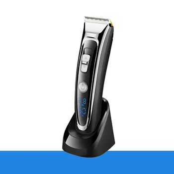

Professional Electric Hair Clipper Trimmer Rechargeable Electric Hair Clipper Men'S Cordless Haircut Adjustable Ceramic Blade