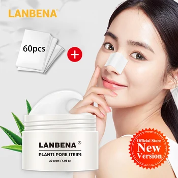 

LANBENA New Style Blackhead Remover Nose Mask Pore Strip Black Mask Peeling Acne Treatment Black Deep Cleansing Skin Care korea