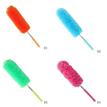 

1 Pcs Pvc Handle Dust Removal Telescopic Ultra-fine Brush Dusting Car Furniture Duster Fiber Cleaning Anti Air-condition C5A5