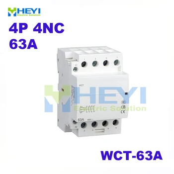 

ac WCT-63A voltage protector 4pole 4NC 220VAC 50Hz household din rail contactor