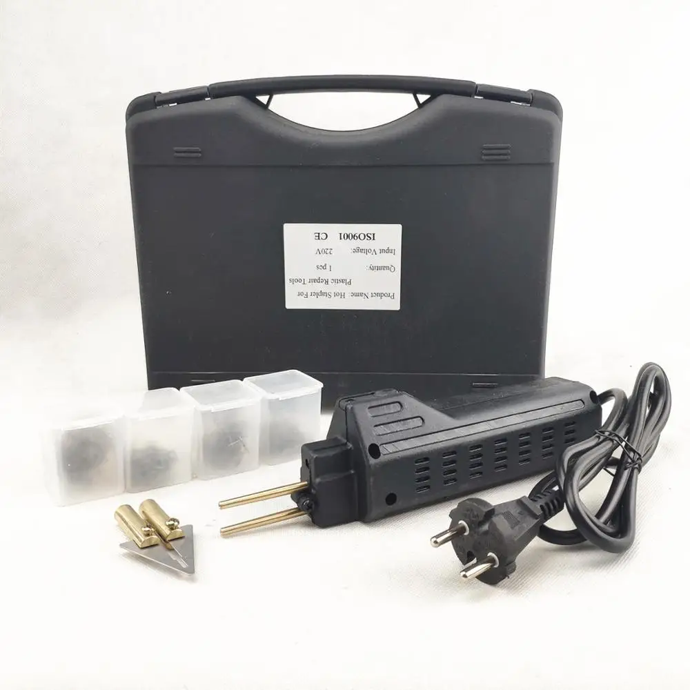 Comprar 220 250V parachoques de plástico de soldadura antorcha carenado herramienta de carrocería automática engrapadora caliente