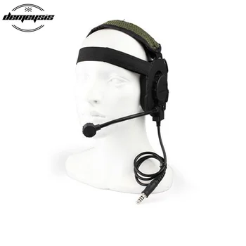 

Tactical Headset CS Headphone Use with PTT for Walkie Talkie Helmet Communication CS