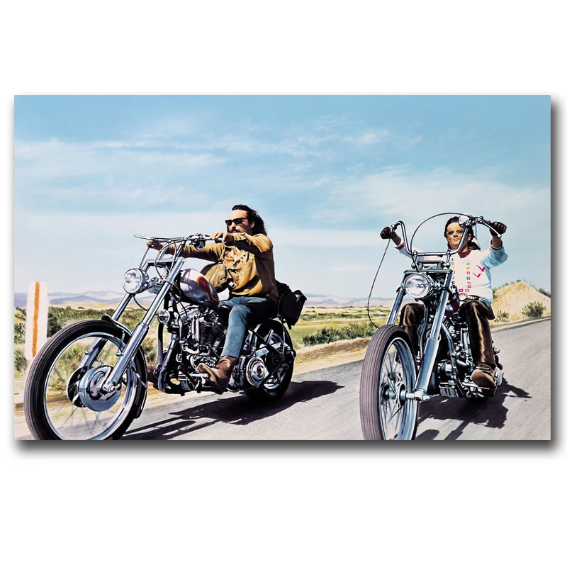 Постер Easy Rider картина из шелка или холста 30x45 см 40x60 50x75 | Дом и сад