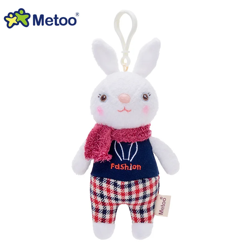Мини кукла Metoo мягкие игрушки для девочек детские милые Мультяшные единороги кролик маленькие Брелки кулон плюшевые животные для мальчиков Дети - Цвет: 1463-14