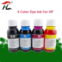 4 Color Dye Ink For HP,4 Color+100ML,for HP Premium Dye Ink,General for HP printer ink all models 802XL 803XL 62XL 63XL 301XL