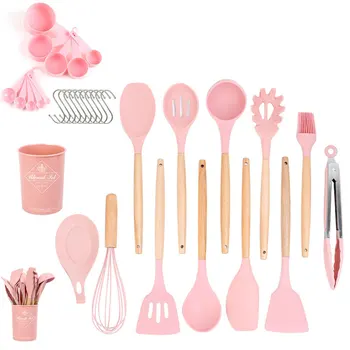 

23 Pcs Heat Resistant Silicone Cookware Set Nonstick Cooking Tools Kitchen Baking Tool Kit Utensils Kitchen Accessories