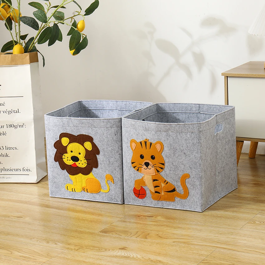 Boîte de rangement en tissu feutré épais, Cube pliable, pour jouets de  dessin animé, panier à linge de maison, panier de rangement pour vêtements,  nouvelle collection 2022 - AliExpress