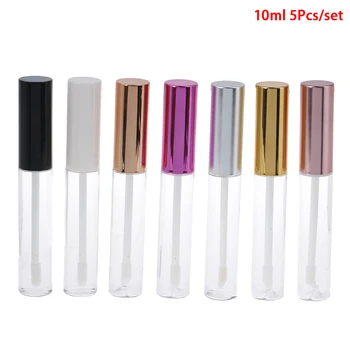

5pcs/lot DIY Empty Cosmetic Container Refillable Bottles Liquid Lipstick Storage Bottle Rose Gold Lip gloss Tubes