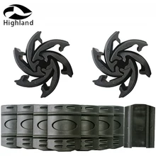 12 шт. черная резиновая Тактическая Винтовка Вивер Пикатинни Handguard Quad Rail Чехлы для 20 мм Rail