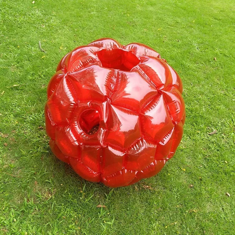 Взрослый 90 см надувной бампер мяч надувной тело Зорб мяч фитнес игры мяч надувной Зорб тело бампер мяч пузырь футбол - Цвет: Red