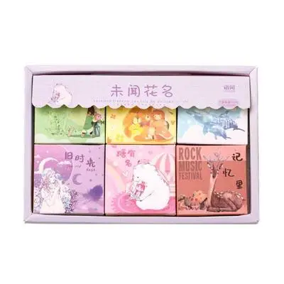 Yoofun 300pcs/box 6 Designs Cute Stickers for Bullet Journaling Scrapbooking kawaii Innovative Decorative Stationery Stickers C