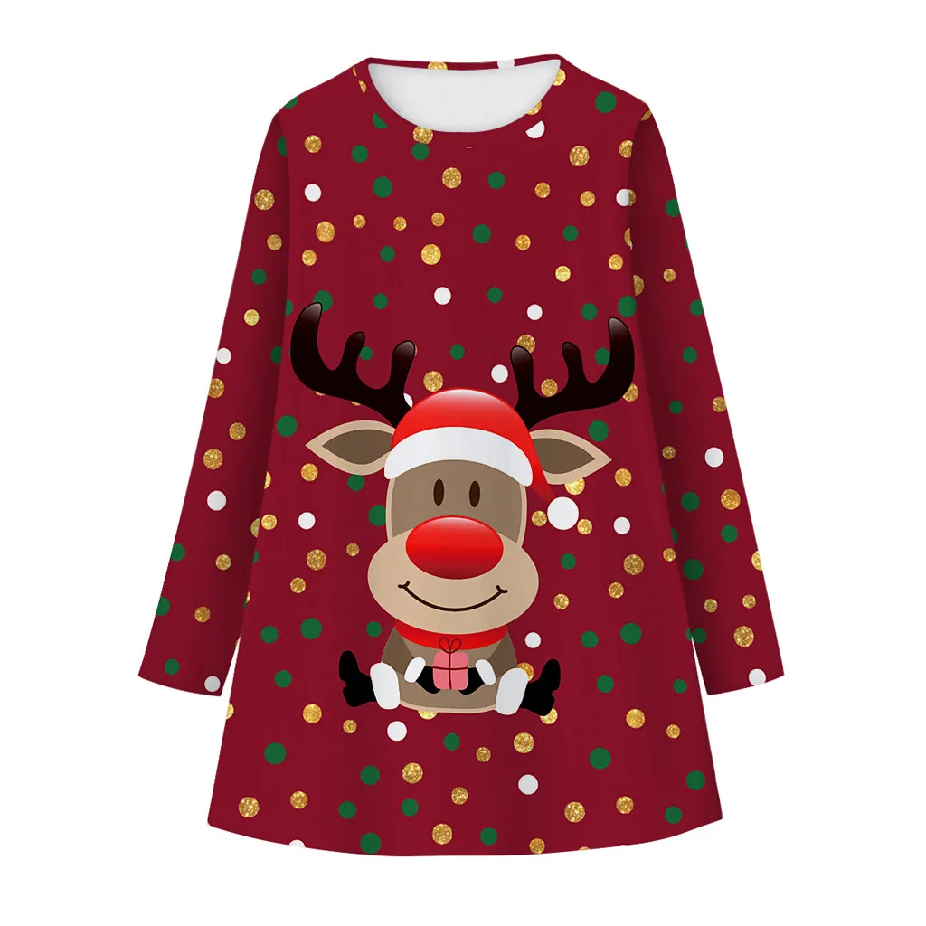 Платье для девочек vestidos; Детские платья для девочек; vestido infantil; рождественское платье на Хэллоуин; vestid; Повседневное платье с длинными рукавами и рисунком; Z4