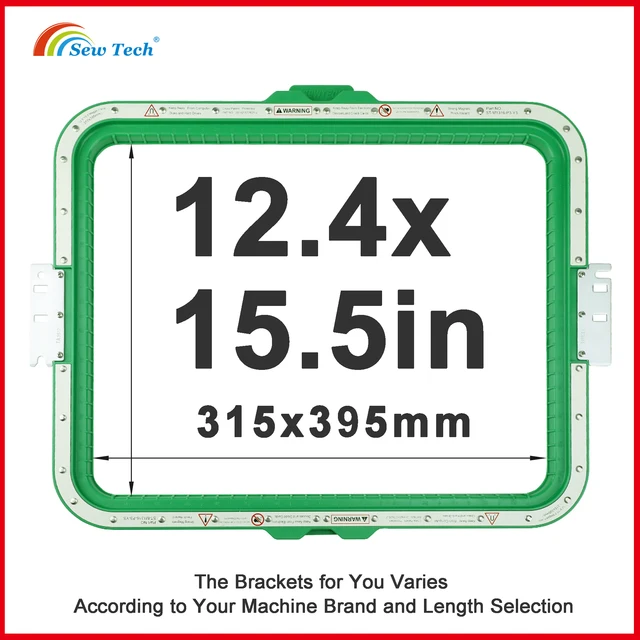 Sew Tech Magnetic Hoops for Tajima Toyota Embroidery Mighty Magnet Frames 12.4x15.5in315x395mm