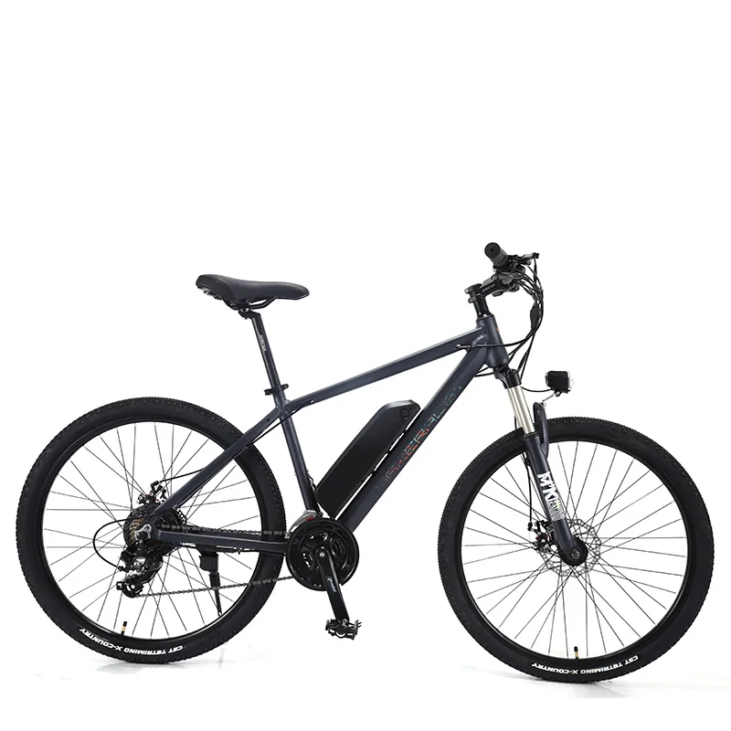 Make горный электрический велосипед алюминиевая рама 24 скоростb Shimano дисковые тормоза 27.5" колеса - Цвет: black