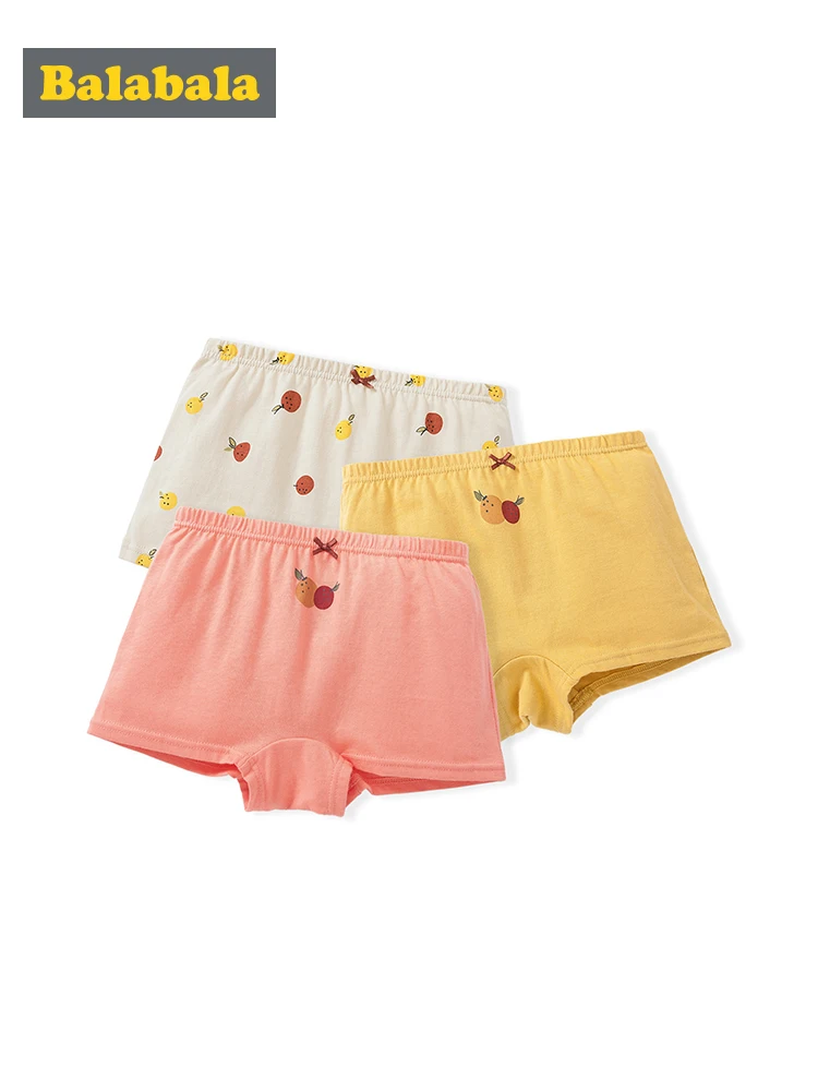 

Balabala Children underwear girl four-corner cotton winter new little girls shorts boyshort breathable three tide