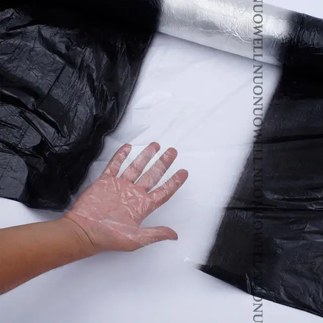 5M 2-Sorok Fehér Mezőgazdaság Fekete Film Zöldség Ültetése Műanyag Talajtakarás Növények Kártevő Gyomirtás Tartsa Meg A Meleg Termést - Image 5