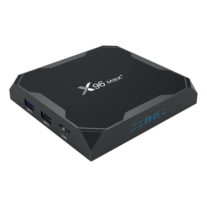  X96 MAX Plus Android 9.0 TV Box 4GB RAM 64GB ROM Amlogic S905X3 64-Bit Quad Core 2.4G/5Ghz Dual WiF