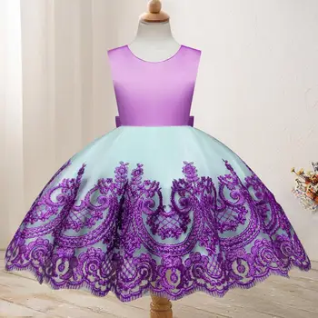 

Girl Birthday Dress For Newborn Baby Toddler Princess Halloween Carnival Wedding Bow Dresses Kids Girls Prom Gown Lace Skirt