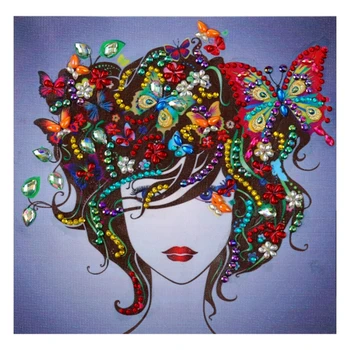 

Diamond Painting 5D DIY Partial Drill Canvas Special Shaped Diamond Embroidery Adults Kids Art Crafts 30X30CM Paint by Number Ki